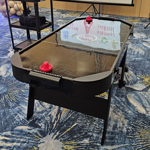 Black Air Hockey Arcade Machine Rental Singapore