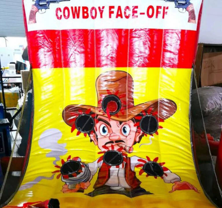 Cowboy Face off inflatable game singapore