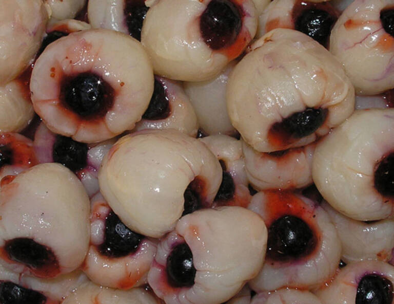 Eyeball Lychee Live Staion Singapore