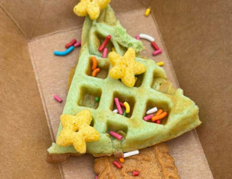 Pandan Tree Waffle Live Station Singapore