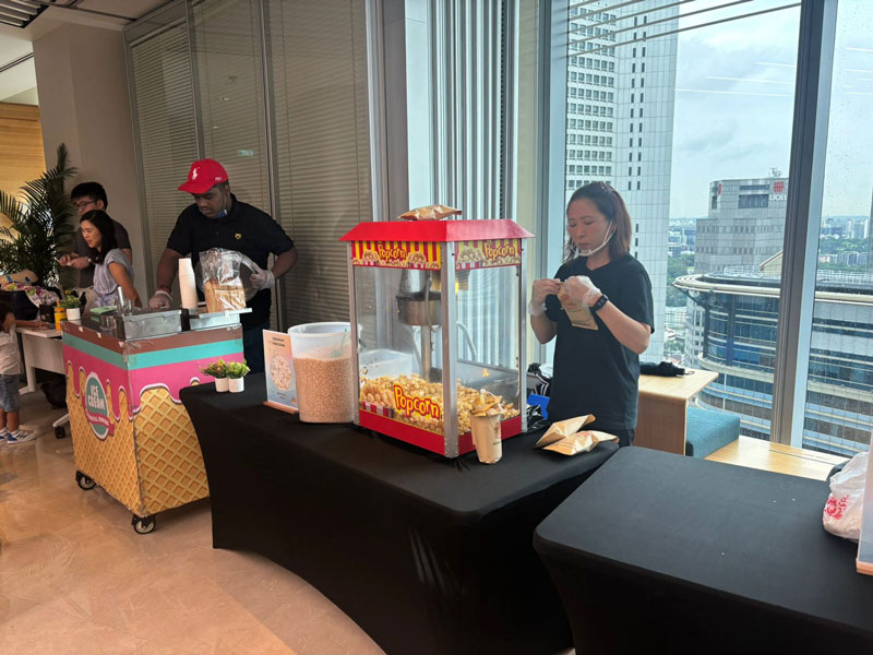 Popcorn Live Station Rental Singapore