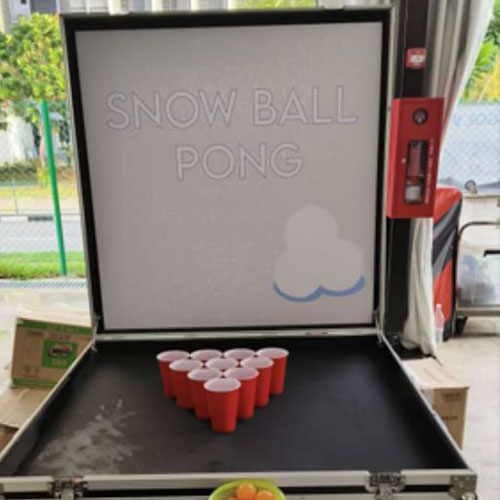 Snow Ball Pong Carnival Game Rental Singapore