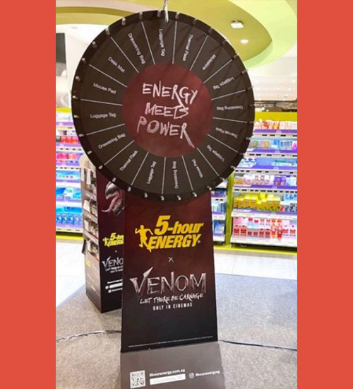 Standing Spin The Wheel Rental Singapore