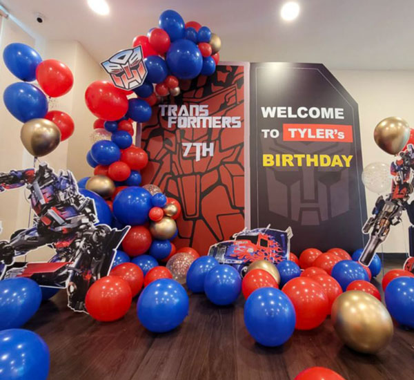 Two Panel Backdrop with balloons Singapore