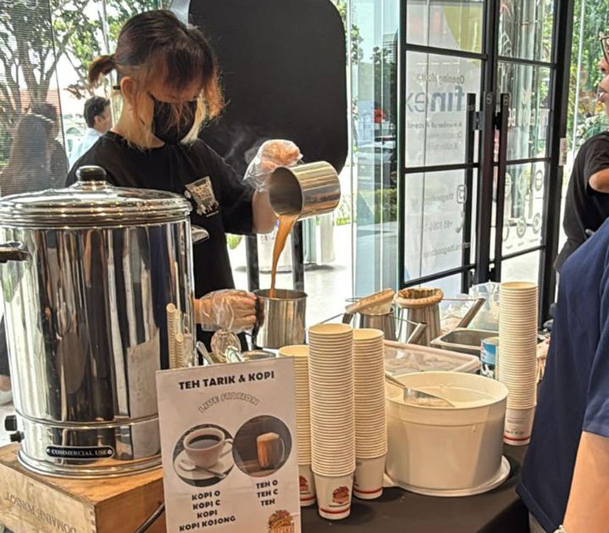 Teh Tarik Live Station Rental Singapore