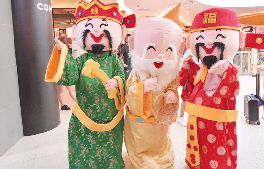 Fu Lu Shou Mascot Singapore