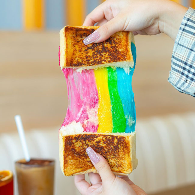 Rainbow Cheese Toast Live Station Rental Singapore